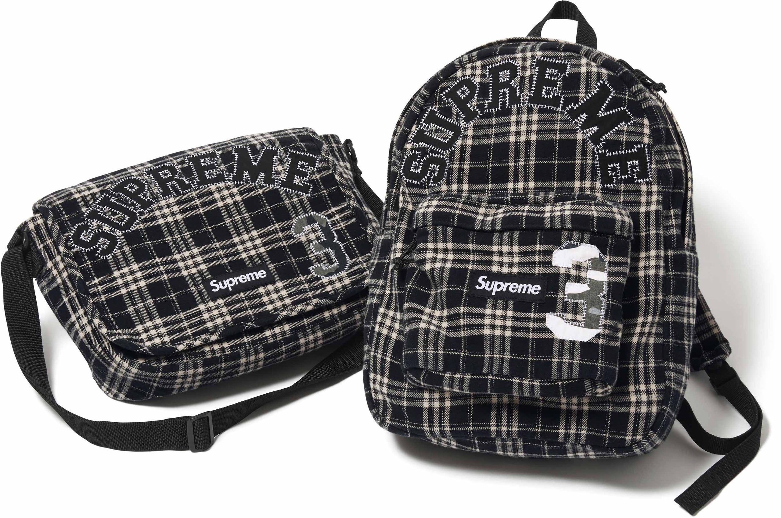 Appliqué Flannel Bags